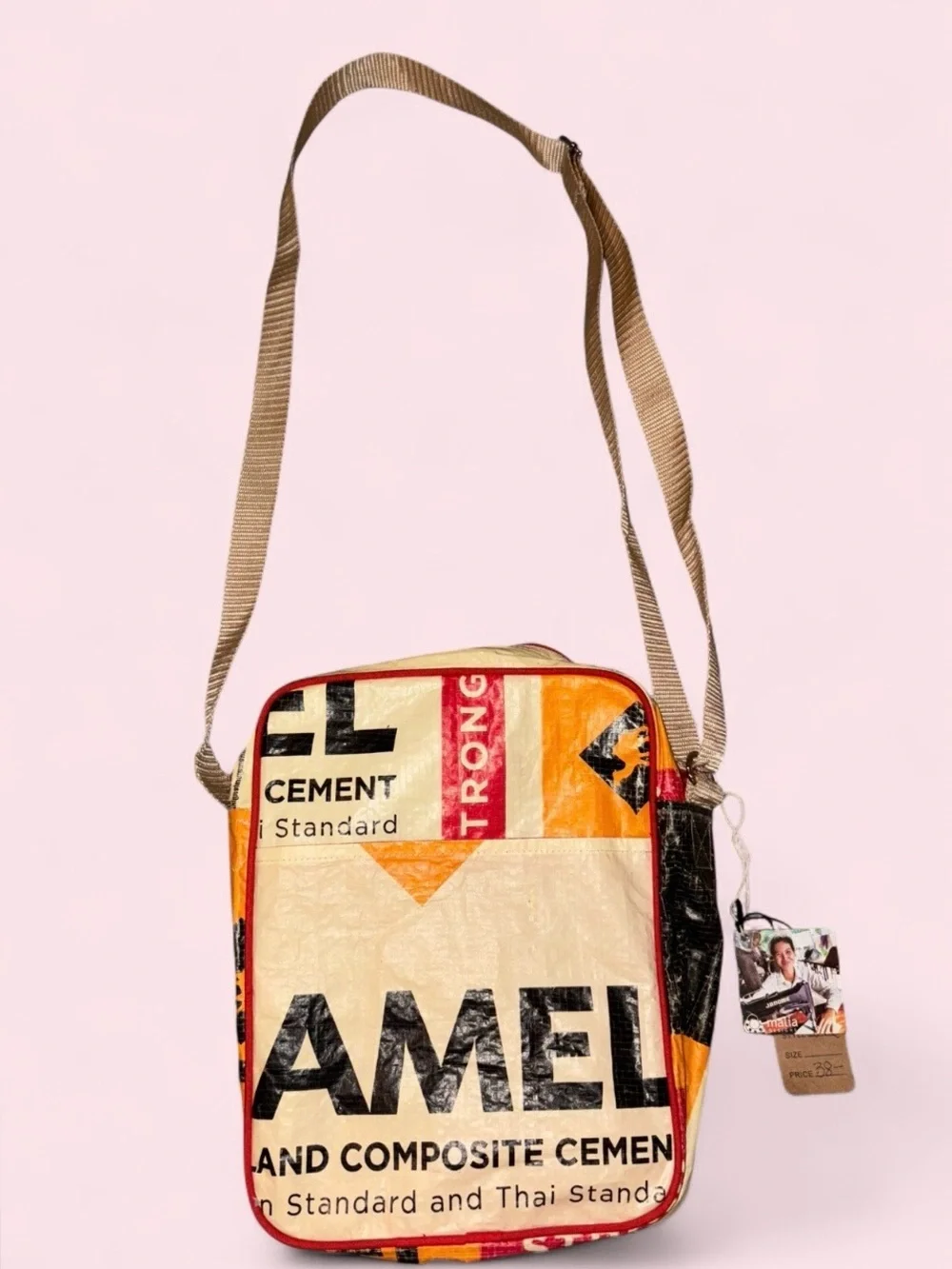 Malia Designs Upcycled Cement Bag Crossbody – NWT Boutique - Picture 2 of 10